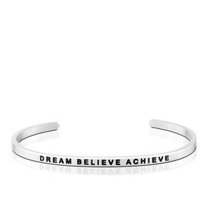 Silver Dream Believe Achieve MantraBand